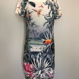 H&M conscious collection - tropical dress size 2